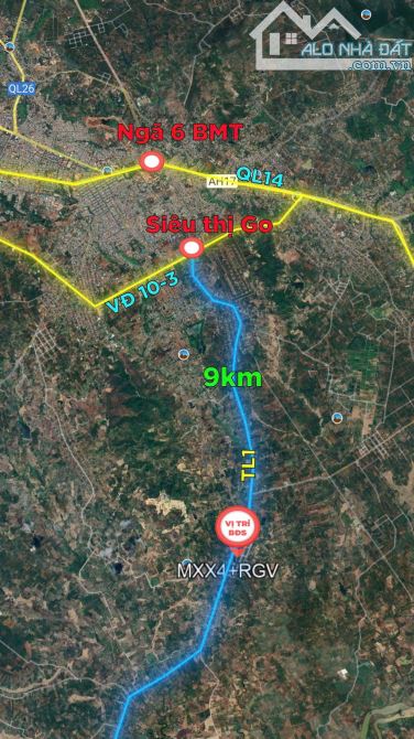GÓC 2 MẶT TIỀN – TỈNH LỘ 1 BUÔN NIÊNG, XÃ EA NUÔL 20x45m, 9Tỷ900 - 3