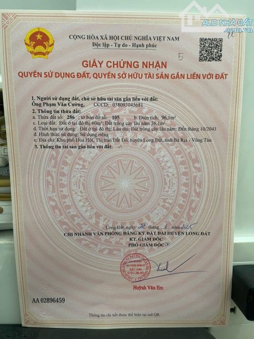 BÁN ĐẤT TRUNG TÂM TT ĐẤT ĐỎ - KHU DÂN CƯ ĐÔNG ĐÚC TIỆN ÍCH BAO QUANH - 3