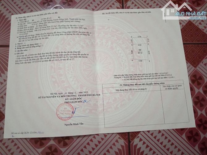 💯💯💯 3.x TỶ - TIÊN DƯƠNG - NGÕ OTO - GẦN QH ĐƯỜNG VÀNH ĐAI 3 - BẾN XE ĐÔNG ANH - 47m2 💯 - 4