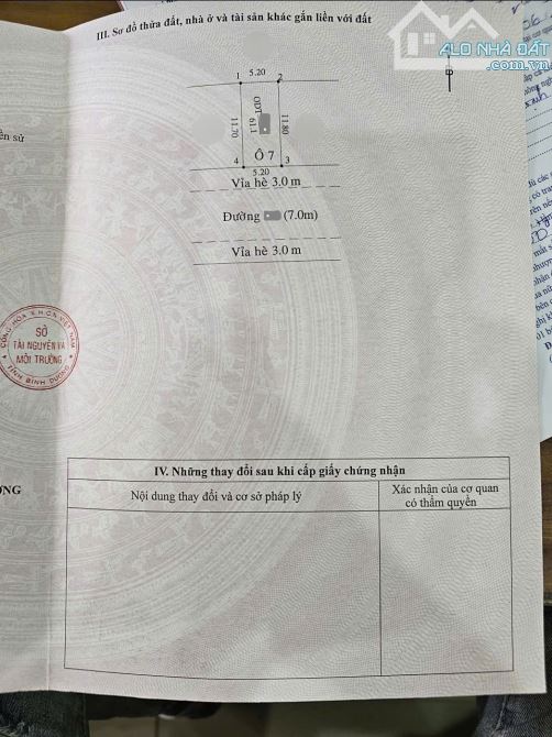 Bán đất gần Vincom Dĩ An 2,5km, p.Tân Đông Hiệp, Tp.Dĩ An chỉ 2,88 tỷ TL M7572 - 4