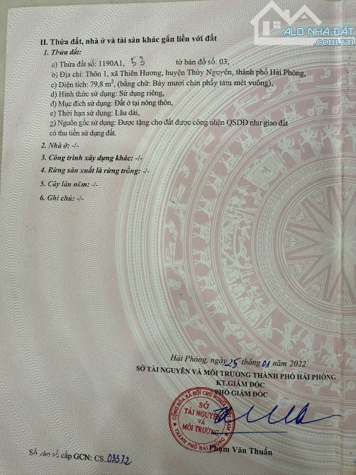 Lô đất đẹp ở Phường Thiên Hương - Thuỷ Nguyên - 4