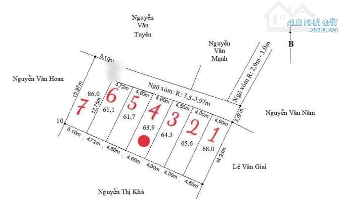 63,9m2 đất Tú Sơn, Kiến Thụy trung tâm xã Kiến Hải mới - 5
