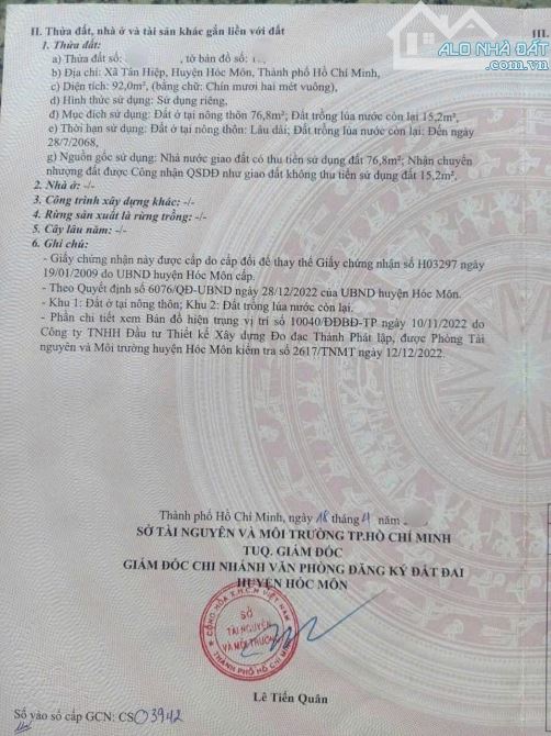NHÀ ĐẸP GIÁ RẺ – 2 SẸC DƯƠNG CÔN KHI, TÂN HIỆP, HÓC MÔN – CHỈ 870 TRIỆU - 5