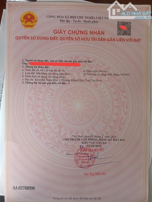 ✅ Bán 544m2 đất vườn đường 3 gác thuộc Lợi Bình Nhơn , TP Tân An _ DT : 9 x 55 nở hậu 10.1 - 5