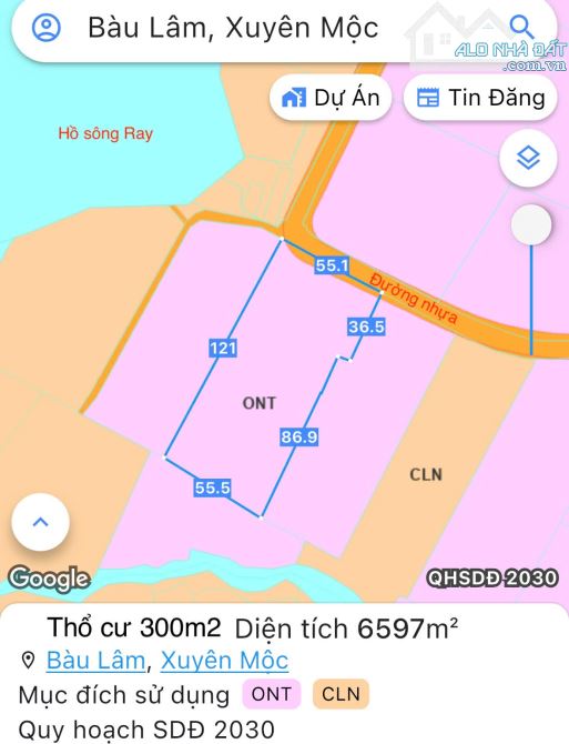 Nhà vườn đẹp sẵn 300m2 thổ cư diện tích đất tới 6.597m2, mặt tiền nhựa 55m - 6
