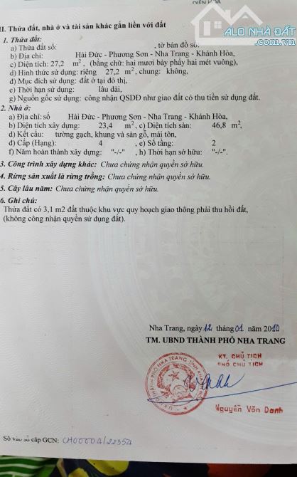 BÁN NHÀ GIÁ RẺ – ĐƯỜNG HẢI ĐỨC, P. PHƯƠNG SÀI (CŨ), TÂY NHA TRANG - 6