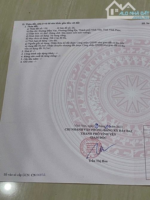 Bán lô góc đất trung tâm phố cổ Vĩnh Yên 61m2 MT 4,57m kinh doanh đỉnh 3,15 tỷ sđcc - 7