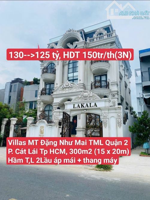 Villas Mặt Tiền Đặng Như Mai, Thạnh Mỹ Lợi, Quận 2 (Tp. Thủ Đức) P. Cát Lái Tp HCM