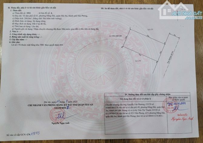 BÁN LÔ BIỆT THỰ HƯỚNG ĐÔNG NAM 200m giá 7,7 tỷ RẺ NHẤT QUẬN HẢI AN