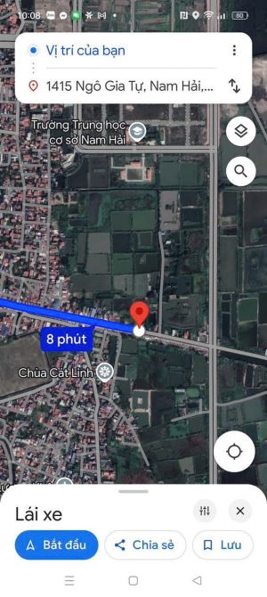 BÁN 200m ĐẤT MẶT ĐƯỜNG NGÔ GIA TỰ NGANG 10 VUÔNG NHƯ BÁNH TRƯNG