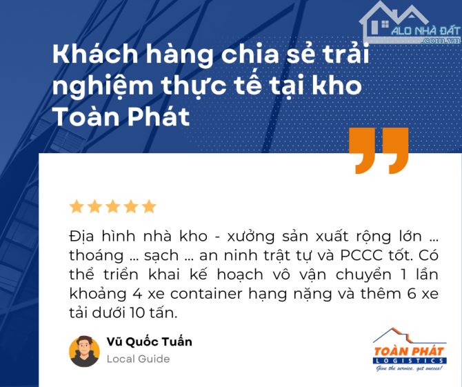Kho chung Toàn Phát - Giải pháp cho mùa cao điểm