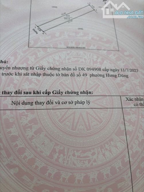 ĐẤT ĐƯỜNG VĂN TÂN – PHƯỜNG HƯNG DŨNG, TP. VINH