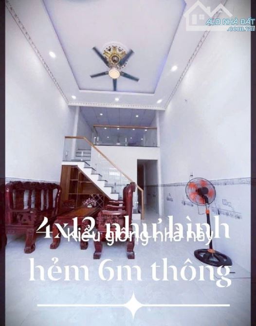 Nhà giá tốt! Nhà sát chợ bình thành DT 48m2(4x12)x 2 tầng ,hẻm 6m thông shr, chỉ 3.5 tỷ TL