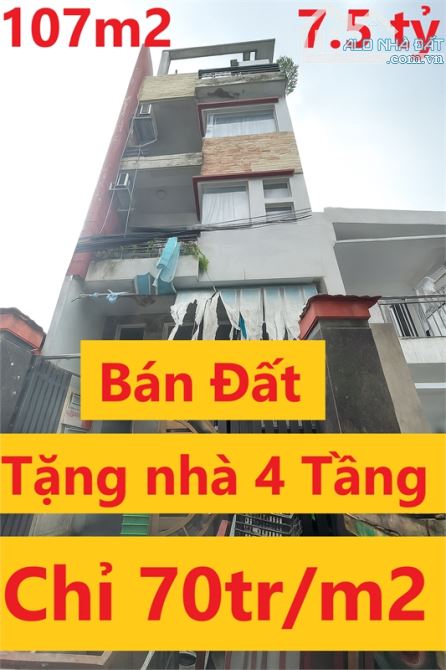 Bán nhà 107m2, 4 Tầng – Hoàng Xuân Nhị thông Trịnh Đình Trọng, Tân Phú – Chỉ 7.5 tỷ