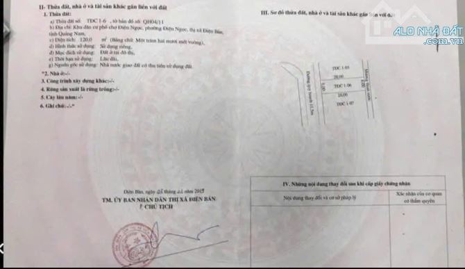 📌📌📌LÀM VIỆC TRỰC TIẾP GIÁ TỐT !!! Bán lô đất Rẻ nhất khu phố chợ Điện Ngọc.