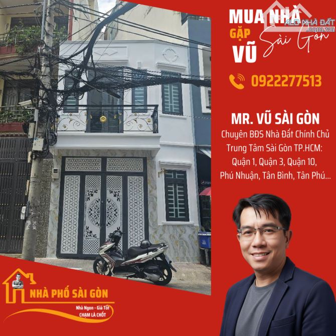 Bán nhà mặt tiền KD đỉnh - Đường nhựa 8m - 22m2 x 2 tầng ngay Bảy Hiền, Tân Bình - 3.x tỷ