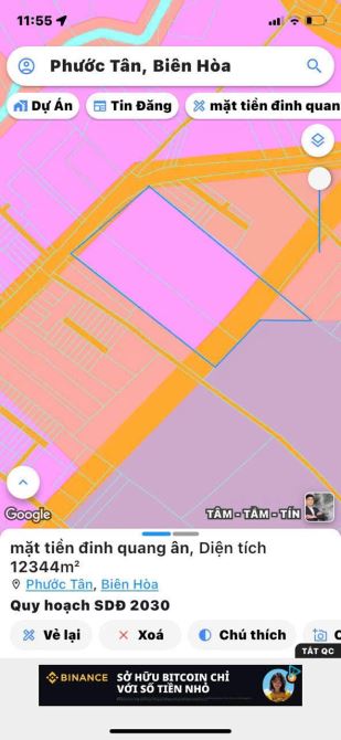 bán đất gần 1 mẫu 3 mặt tiền đường đinh quang ân phước tân giá rẻ - 1