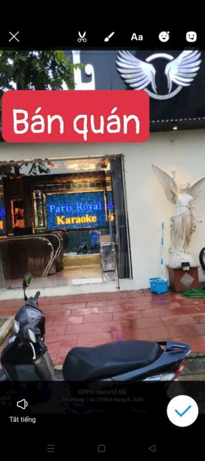 Bán quán karaoke diện tích 200 mét vỉa hè rộng.Giá nhỉnh 9 tỷ nhìn 6 tỷ - 1