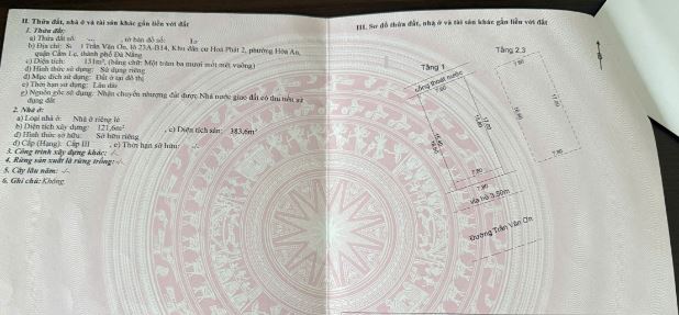 👉Bán Nhà 3Tầng Đường (7m5)Trần Văn Ơn- Ngang 7m8- Đông Nam-Quận Cẩm Lệ-Gía 9Tỷ - 1