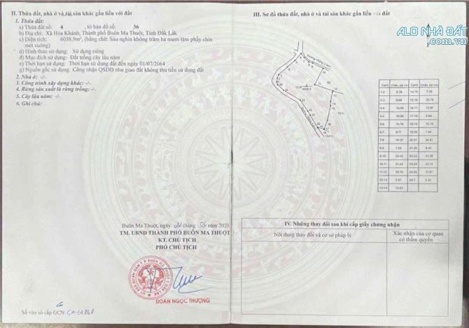 ĐẤT SÀO HÒA KHÁNH CÓ NGUỒN THU TRÊN ĐẤT  GIÁP P  EA KAO - 1