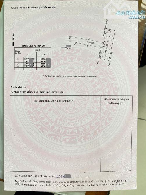Bán đất 4x27.5m, hẻm Đoàn Thị Kia p. Tân Đông Hiệp gần chợ Tân Long - 1