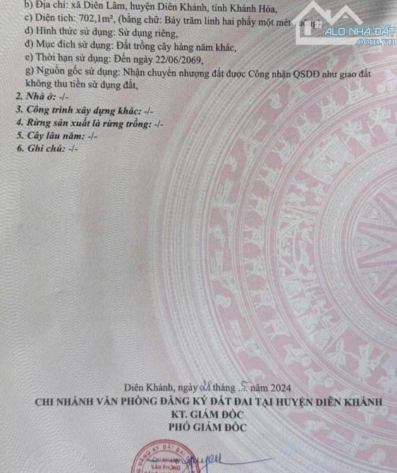 bán nhanh lô đất 3 măt tiền cuối đường Đồng Khởi - đầu Diên Lâm,giá bao rẻ nhất khu - 1