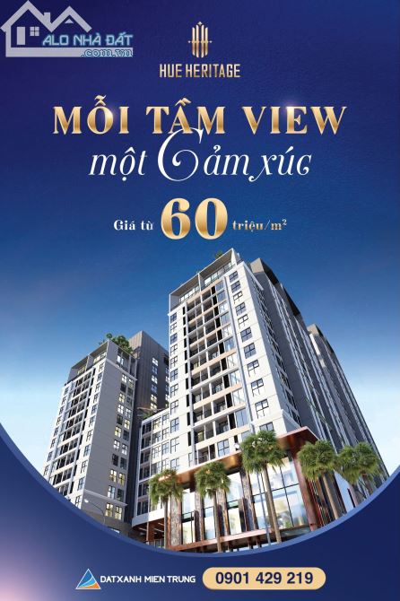 Hot - Ra mắt căn hộ cao cấp dự án Huế Heritage đường Đống Đa. Nhanh tay liên hệ đặt chỗ
