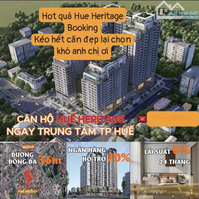 🔥🔥🔥🔥🔥Đặt chỗ ưu tiên vị trí căn hộ HUE HERITAGE giá chỉ từ 1,2 tỷ/căn - 2