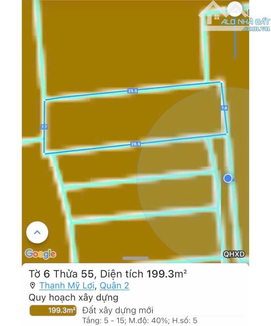THẠNH MỸ LỢI, Q2 - NGAY NGUYỄN THỊ ĐỊNH - 200M2, NGANG 7,5M - GIÁ 9 ,X TỶTLCC - 2