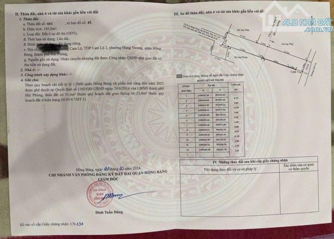 Bán đất 105m2 Cam Lộ, Hùng Vương, Hồng Bàng giá 3,15 tỷ - 2