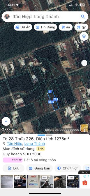 Bán gần 1 sào 3 bàn cờ tân hiệp giá mềm đầu tư - 2