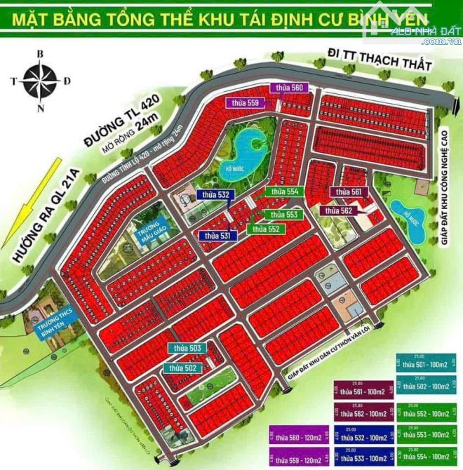 Bán lô đất TĐC Bình Yên gần ngay trường Đại học FPT Hòa Lạc – vị trí đẹp, pháp lý rõ ràng, - 2