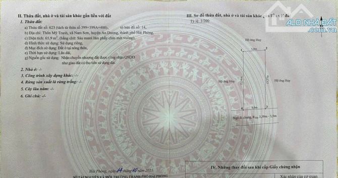 Bán đất 65,9m2 tại Mỹ Tranh, Nam Sơn, An Dương giá 1,33 tỷ - 3
