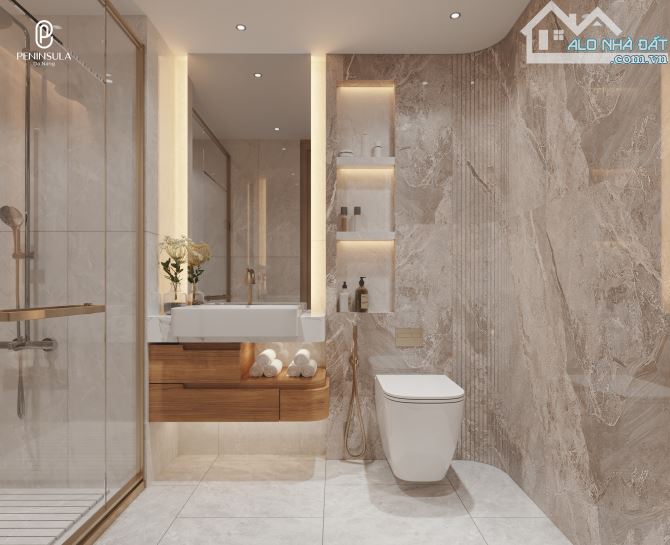 Cần bán căn hộ 2PN 61,8m2, tầng 12A Peninsula Đà Nẵng, mặt sông Hàn- Sổ đỏ lâu dài - 4