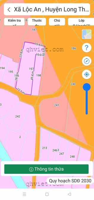 🏡 BÁN ĐẤT 1 SÀO 1.011M – 220M THỔ CƯ – GIÁ: 9 TỈ 2 - 1 XOẸT ĐƯỜNG 769 - LỘC AN, LONG THÀN - 4