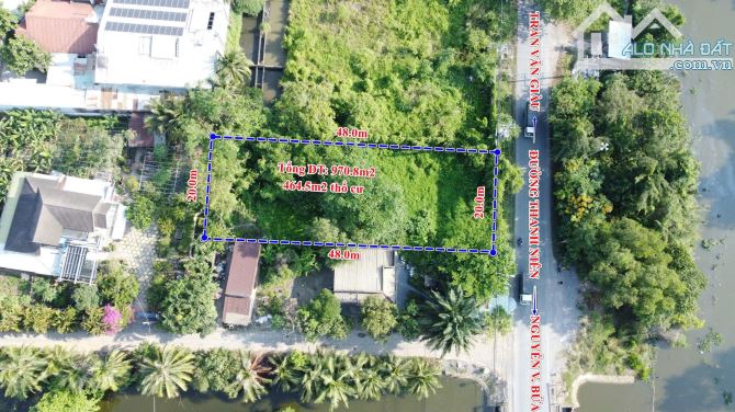 BÌNH CHÁNH, BÁN ĐẤT MẶT TIỀN THANH NIÊN DT 20 x 50m 464m2 THỔ CƯ - 4