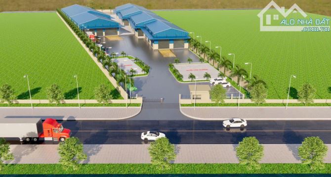 Kho xưởng 4.200m² có PCCC tự động và điện ba pha, đường Quốc Lộ 61C gần đường Vành Đai - 5