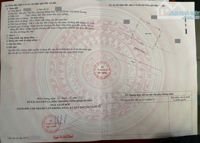 Nhà gần Đại Học quốc gia, P Đông Hòa, Tp Dĩ An. - 5