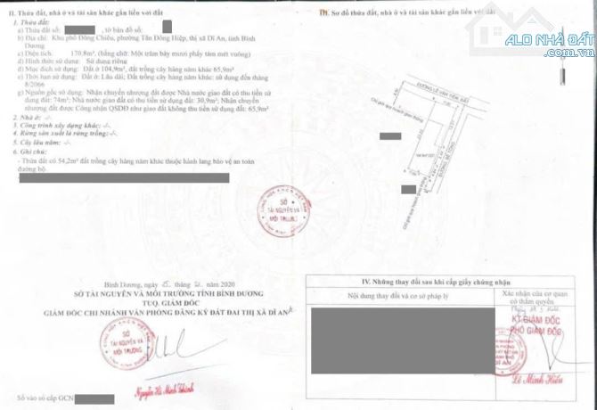 Đất đẹp 2 mặt tiền 171m ngang 7m gần ngã tư chiêu Liêu Dĩ An - 5