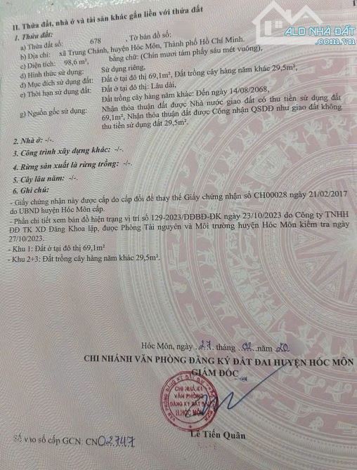 Bán gấp căn nhà Trung Chánh Hóc môn , gần 100m2 giá 1 tỷ 1 , sổ hồng riêng công chứng ngay - 8
