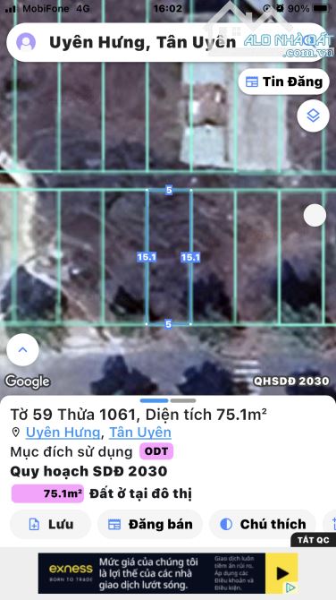 Gia Đình Cần Bán Gấp Lô Đất Ở Phường Tân Uyên mới - 1