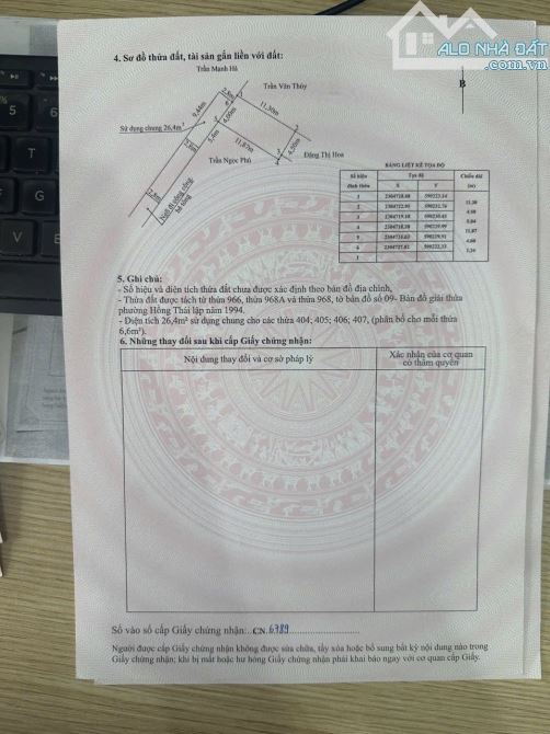 61,6M2 NGANG 4M ĐẤT NỞ HẬU TẠI KIỀU TRUNG, AN DƯƠNG, HP.