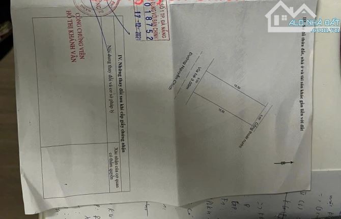 BÁN ĐẤT MẶT TIỀN ĐƯỜNG NGUYỄN CHÍCH LIÊN CHIỂU ĐÀ NẴNG GIÁ 5,35 TỶ