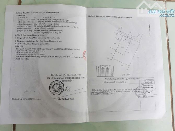 NHÀ XƯỞNG (12.5x24.5) MT NGUYỄN THỊ NGHÉ, THỚI TAM THÔN, HÓC MÔN CHỈ 9.5 TỶ