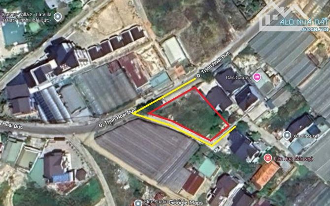 Bán lô góc 2 mặt tiền 25m Trịnh Hoài Đức Đà Lạt giá đầu tư