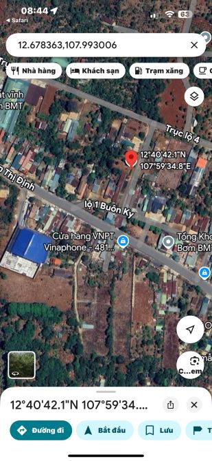 Bán đất ngay Trục Lộ 1 Buôn Ky gần Nguyễn Thị Định P Thành Nhất- Daklak