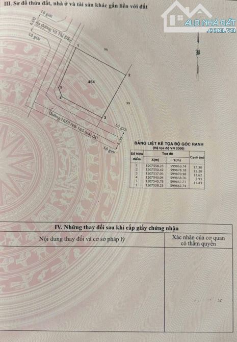 BÁN LÔ ĐẤT (15x17) LÔ GÓC 2MT ĐẸP NHỊ BÌNH (ĐÔNG THẠNH MỚI), HÓC MÔN