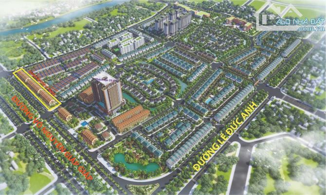 Shophouse mặt tiền đường Võ Nguyên Giáp- Dự án Eco Garden Huế- Chỉ có 36 căn