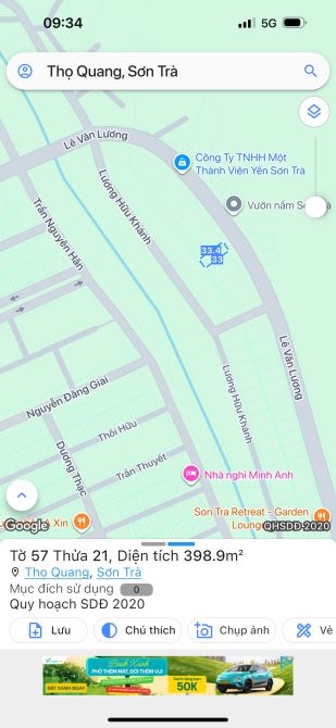 CẦN BÁN ĐẤT BIỆT THỰ ĐƯỜNG LÊ VĂN LƯƠNG VIEW NÚI S400M ( 40 TỈ )