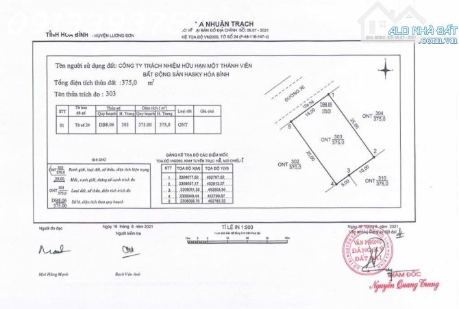 Cần bán biệt thự Legacy Hill, Tân Vinh, Lương Sơn, Hòa Bình, 10,3 tỷ, 375m2